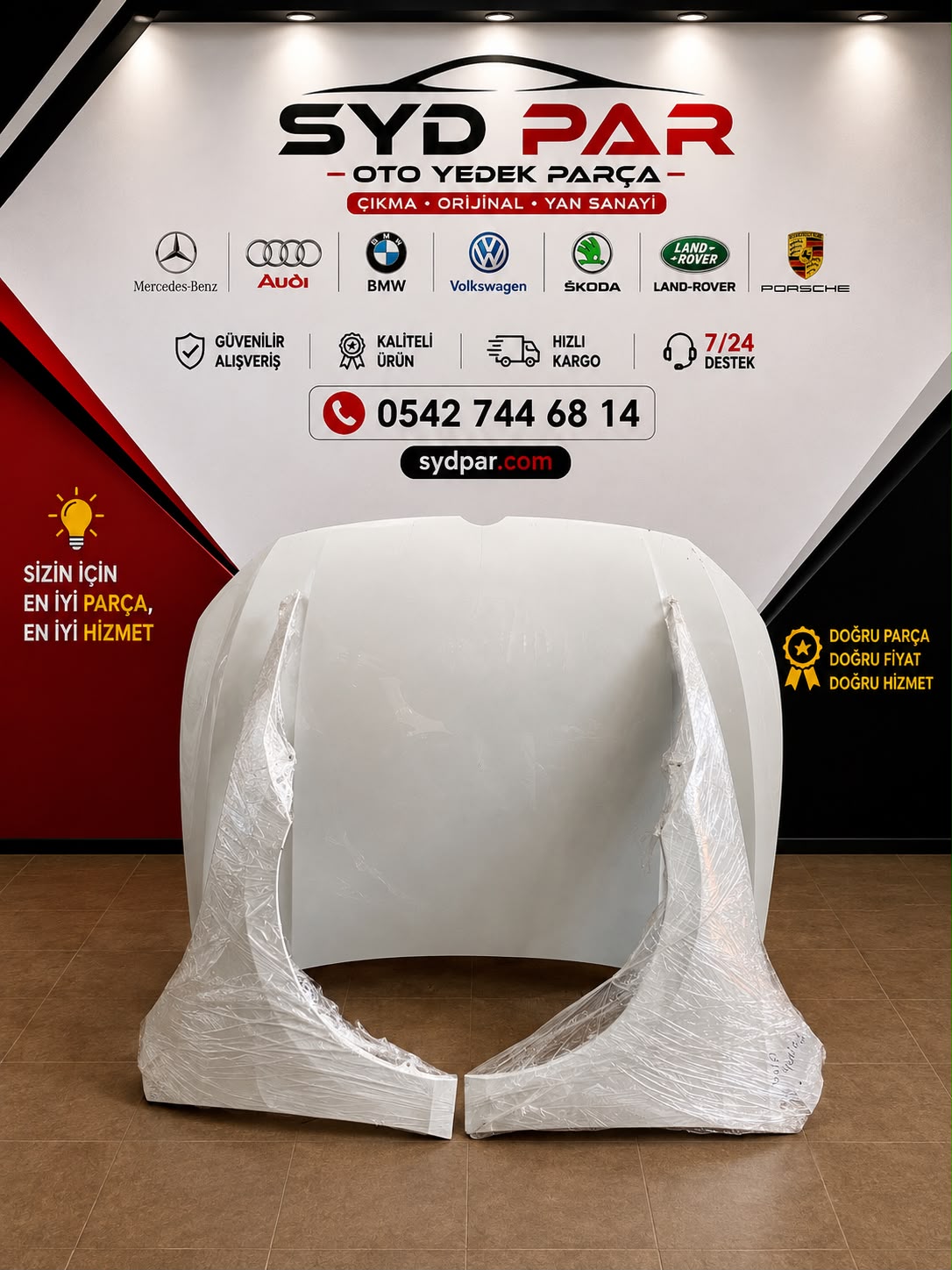 VOLKSWAGEN MK8 (CD) ORİJİNAL ÇIKMA KAPUT BEYAZ
