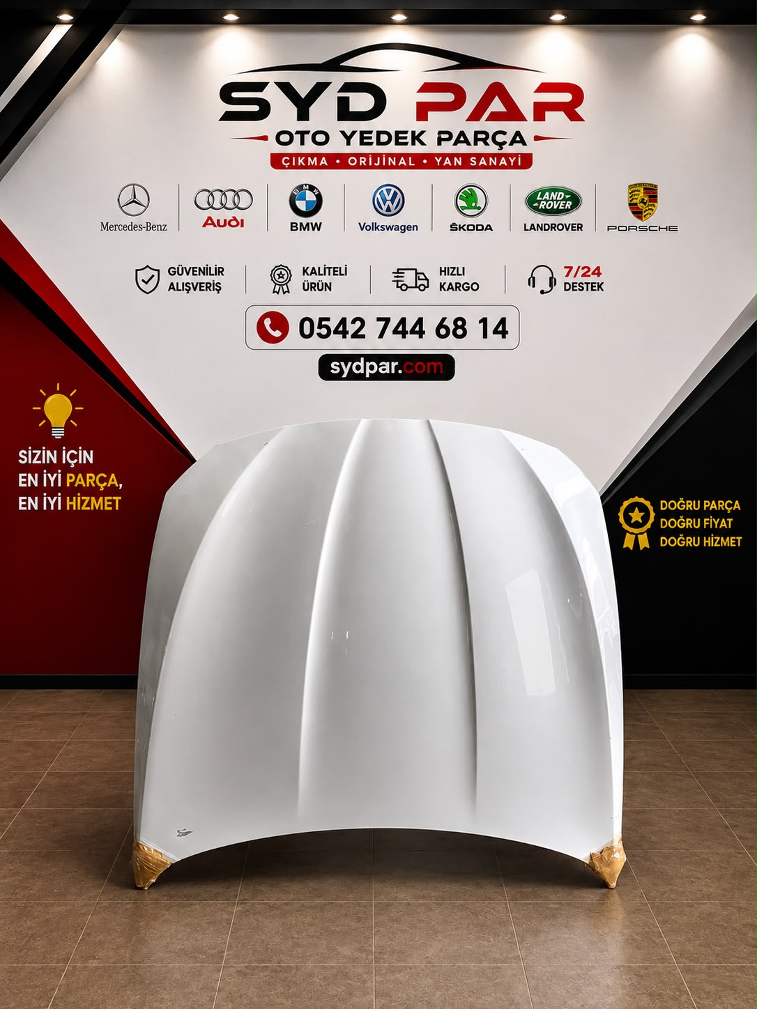 BMW F10 ORİJİNAL ÇIKMA KAPUT BEYAZ