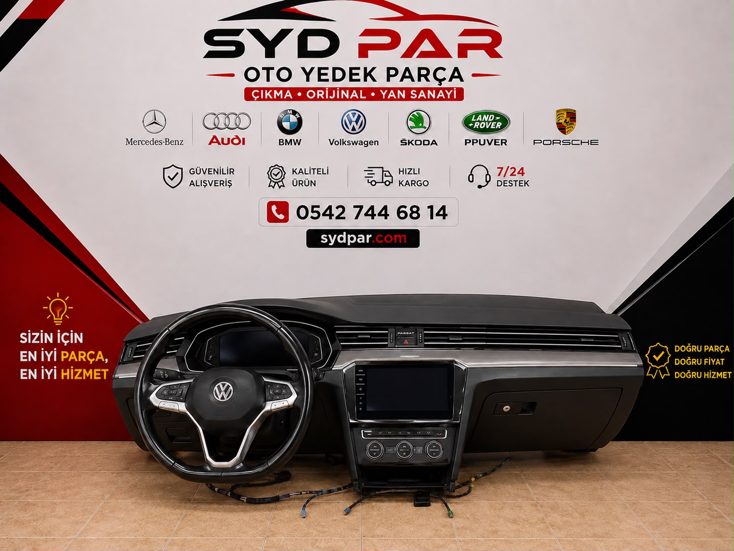 VOLKSWAGEN B7 (36) ORİJİNAL ÇIKMA KOMPLE GÖĞÜS / TORPİDO