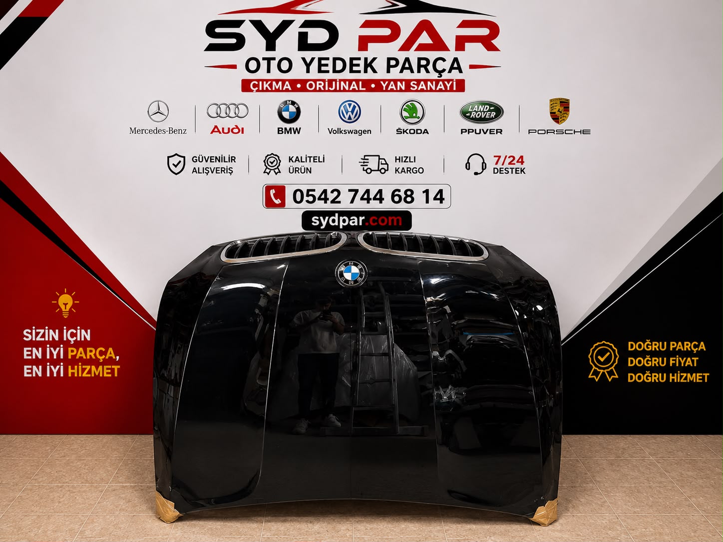 BMW E70 ORİJİNAL ÇIKMA KAPUT SİYAH